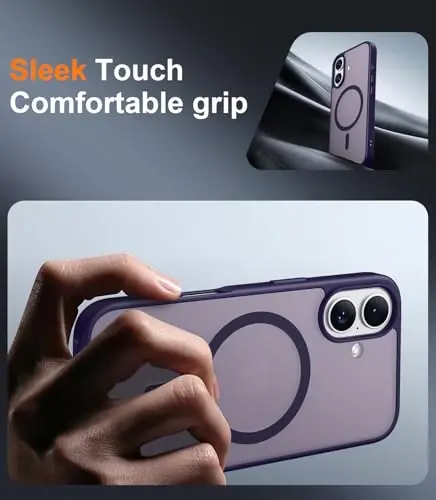 Red2Fire Magnetic for iPhone 17 Case, (Compatible with MagSafe) (Military Grade Drop Protection) Translucent Matte Shockproof Phone Case for iPhone 17 6.3