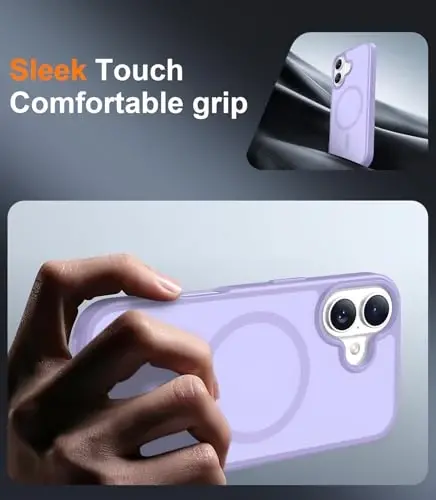 Red2Fire Magnetic for iPhone 17 Case, (Compatible with MagSafe) (Military Grade Drop Protection) Translucent Matte Shockproof Phone Case for iPhone 17 6.3