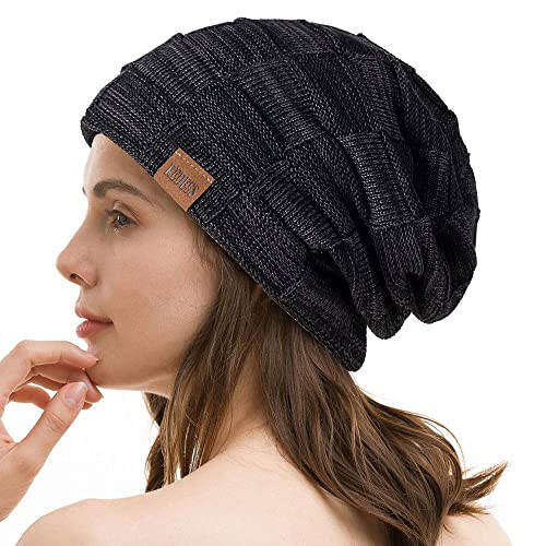 REDESS Beanie Hat for Men and Women Winter Warm Hats Knit Slouchy Thick Skull Cap - 11