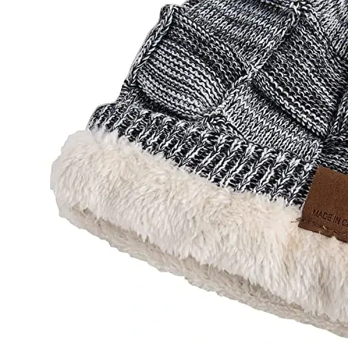 REDESS Beanie Hat for Men and Women Winter Warm Hats Knit Slouchy Thick Skull Cap - 3