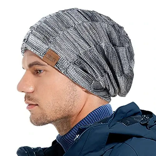REDESS Beanie Hat for Men and Women Winter Warm Hats Knit Slouchy Thick Skull Cap - 5