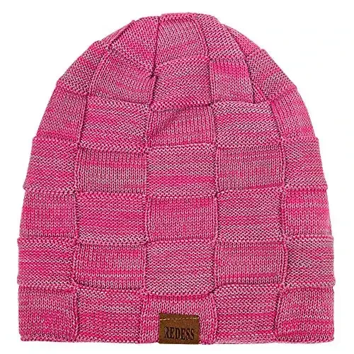 REDESS Beanie Hat for Men and Women Winter Warm Hats Knit Slouchy Thick Skull Cap - 2