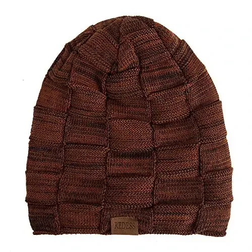 REDESS Beanie Hat for Men and Women Winter Warm Hats Knit Slouchy Thick Skull Cap - 2