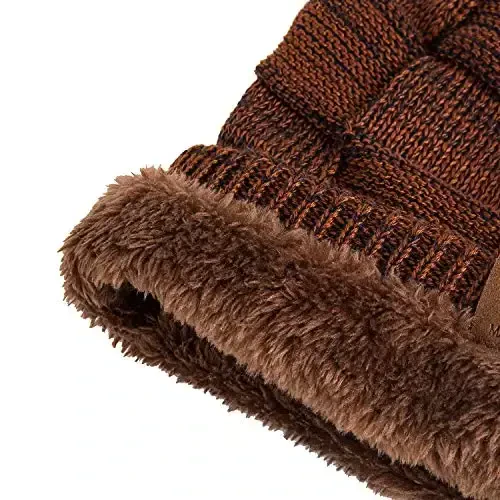 REDESS Beanie Hat for Men and Women Winter Warm Hats Knit Slouchy Thick Skull Cap - 3