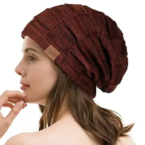 REDESS Beanie Hat for Men and Women Winter Warm Hats Knit Slouchy Thick Skull Cap - 5