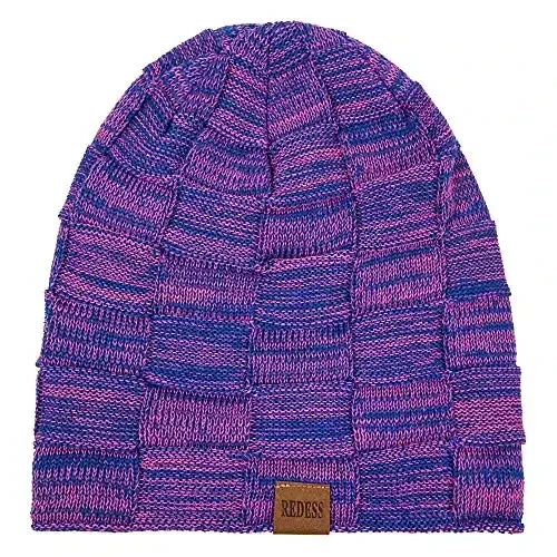 REDESS Beanie Hat for Men and Women Winter Warm Hats Knit Slouchy Thick Skull Cap - 2