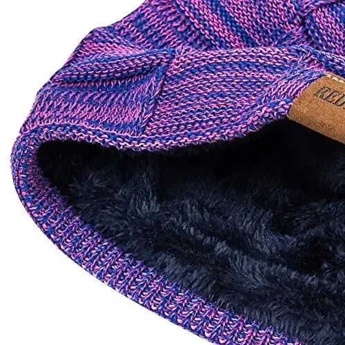 REDESS Beanie Hat for Men and Women Winter Warm Hats Knit Slouchy Thick Skull Cap - 3