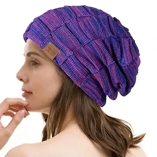 REDESS Beanie Hat for Men and Women Winter Warm Hats Knit Slouchy Thick Skull Cap - 6