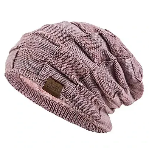 REDESS Beanie Hat for Men and Women Winter Warm Hats Knit Slouchy Thick Skull Cap - 1
