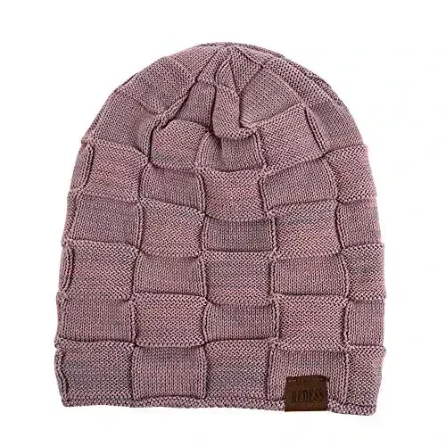 REDESS Beanie Hat for Men and Women Winter Warm Hats Knit Slouchy Thick Skull Cap - REDESS (1)
