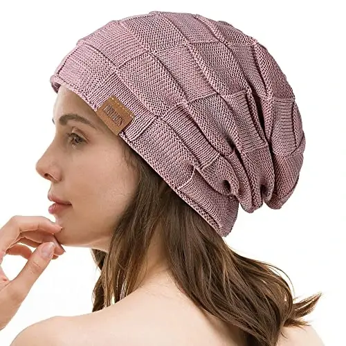 REDESS Beanie Hat for Men and Women Winter Warm Hats Knit Slouchy Thick Skull Cap - 5