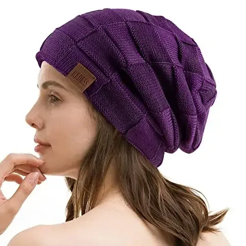 REDESS Beanie Hat for Men and Women Winter Warm Hats Knit Slouchy Thick Skull Cap - 5