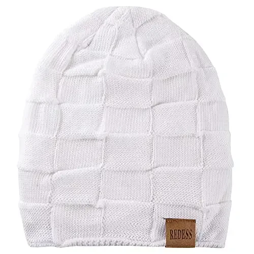 REDESS Beanie Hat for Men and Women Winter Warm Hats Knit Slouchy Thick Skull Cap - REDESS (1)