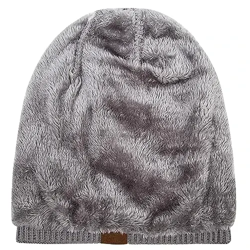 REDESS Beanie Hat for Men and Women Winter Warm Hats Knit Slouchy Thick Skull Cap with Face Cover - 2