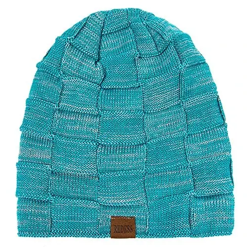 REDESS Erkaklar va ayollar uchun qishki iliq shapkalar Triko Slouchy Thick Skull Cap - REDESS (1)