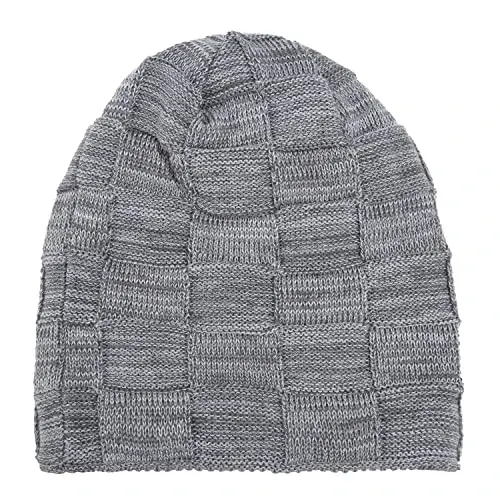 REDESS Erkaklar va ayollar uchun qishki iliq shapkalar Triko yumshoq qalin bosh suyagi qalpoq Beanie Hat - 2