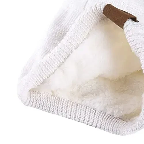 REDESS Erkaklar va ayollar uchun qishki issiq shapkalar Triko yumshoq qalin bosh suyagi qopqog'i - 3