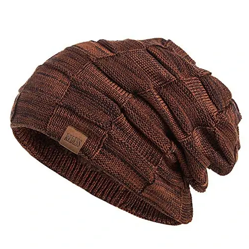 REDESS Beanie Hat for Men and Women Winter Warm Hats Knit Slouchy Thick Skull Cap - 1