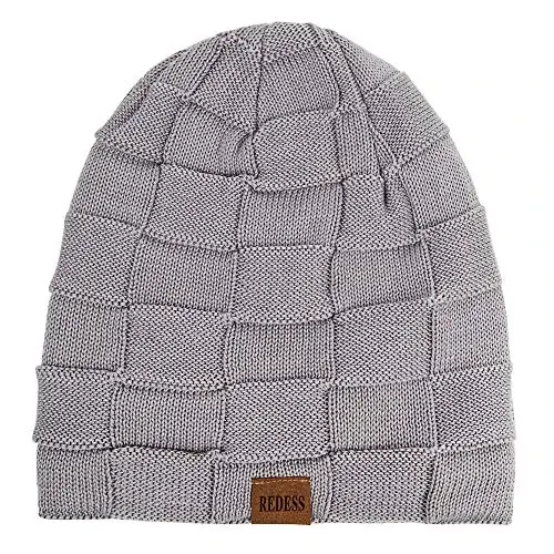 REDESS Beanie Hat for Men and Women Winter Warm Hats Knit Slouchy Thick Skull Cap - REDESS (1)