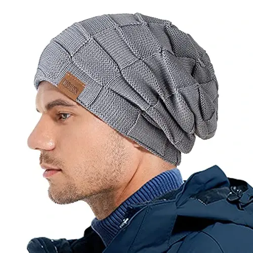 REDESS Beanie Hat for Men and Women Winter Warm Hats Knit Slouchy Thick Skull Cap - 5