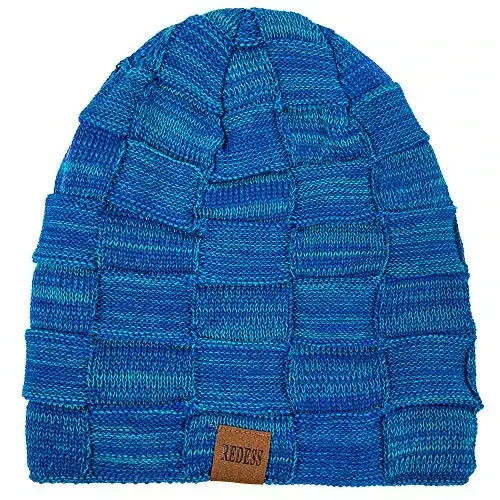REDESS Beanie Hat for Men and Women Winter Warm Hats Knit Slouchy Thick Skull Cap - REDESS (1)