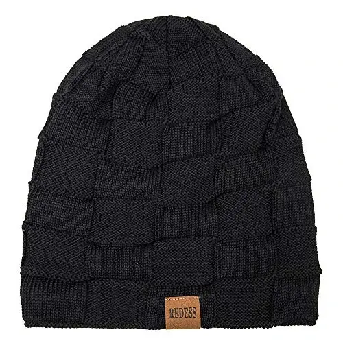REDESS Beanie Hat for Men and Women Winter Warm Hats Knit Slouchy Thick Skull Cap - REDESS (1)