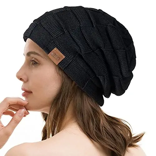 REDESS Beanie Hat for Men and Women Winter Warm Hats Knit Slouchy Thick Skull Cap - 6