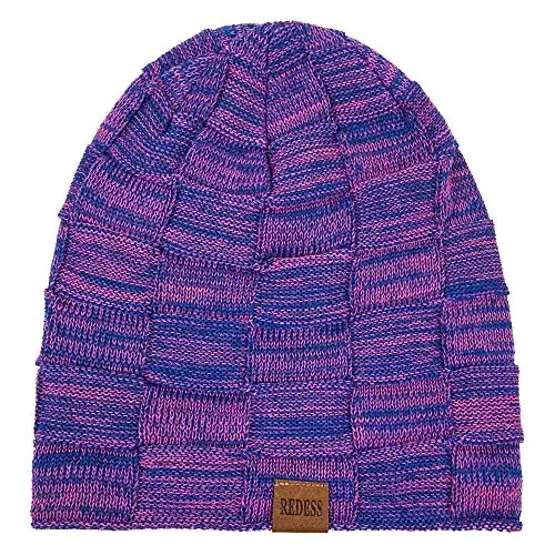REDESS Beanie Hat for Men and Women Winter Warm Hats Knit Slouchy Thick Skull Cap - 2