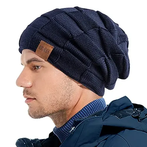 REDESS Beanie Hat for Men and Women Winter Warm Hats Knit Slouchy Thick Skull Cap - REDESS (1)