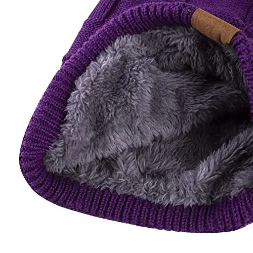 REDESS Beanie Hat for Men and Women Winter Warm Hats Knit Slouchy Thick Skull Cap - 3