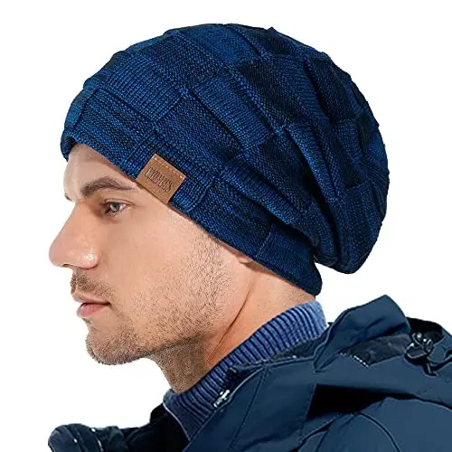 REDESS Beanie Hat for Men and Women Winter Warm Hats Knit Slouchy Thick Skull Cap - 11