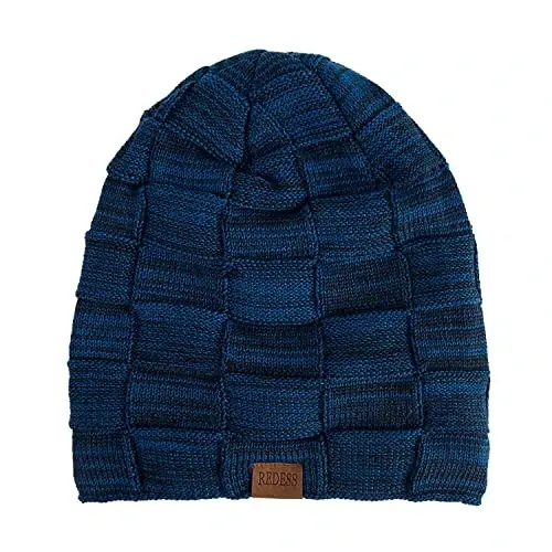 REDESS Beanie Hat for Men and Women Winter Warm Hats Knit Slouchy Thick Skull Cap - REDESS (1)