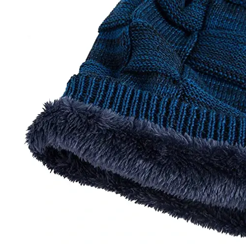 REDESS Beanie Hat for Men and Women Winter Warm Hats Knit Slouchy Thick Skull Cap - 3