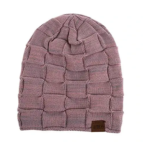 REDESS Beanie Hat for Men and Women Winter Warm Hats Knit Slouchy Thick Skull Cap - REDESS (1)