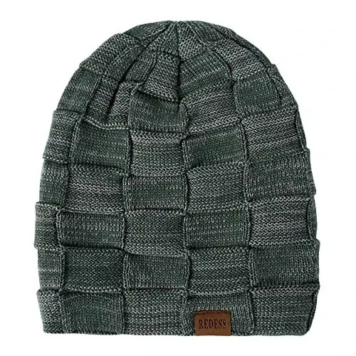 REDESS Beanie Hat for Men and Women Winter Warm Hats Knit Slouchy Thick Skull Cap - REDESS (1)