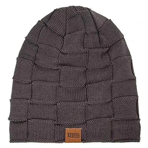 REDESS Beanie Hat for Men and Women Winter Warm Hats Knit Slouchy Thick Skull Cap - REDESS (1)