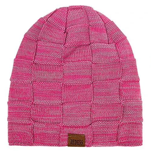 REDESS Beanie Hat for Men and Women Winter Warm Hats Knit Slouchy Thick Skull Cap - REDESS (1)