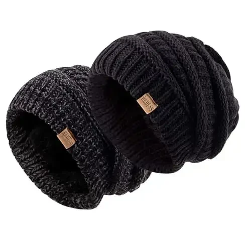 REDESS Slouchy Beanie Erkaklar va Ayollar uchun Qishki Issiq, Yumshoq, Katta hajmli Kabel naqshli shapka - REDESS (1)