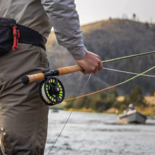 Redington Fly Fishing Olta ve Makara Seti Başlangıç Kiti, 4 Parça Orta Eylem Sazan Olta, Dayanıklı Döküm Alüminyum Makara, Taşıma Çantası, Olta İpi ve Lider - 6