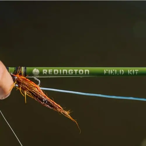 Redington Fly Fishing Field Kit, Fly Rod and Reel Combo Starter Kit, Line and Carrying Case Included - 3