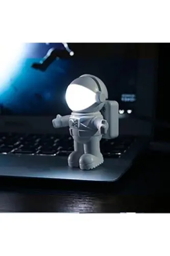 Redmi 10000mah Powerbank Siyah Astronot USB Lamba Klavye Işığı - Koyu Siyah - 8