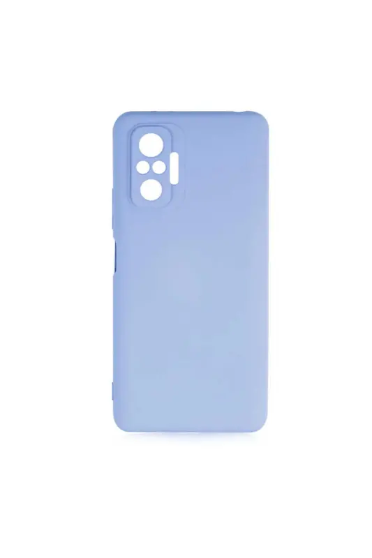 Redmi Note 10 Pro Kılıf Kamera Çıkıntılı Içi Kadife Lansman Yumuşak Dokulu Silikon Kapak Lila-3D Soft Lila - 1