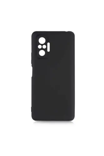 Redmi Note 10 Pro Kılıf Kamera Çıkıntılı Içi Kadife Lansman Yumuşak Dokulu Silikon Kapak Siyah - 3D Soft Siyah 