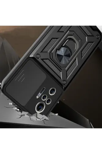 Redmi Note 10 Pro Kılıf Kamera Korumalı Sürgülü Yüzüklü Armor Military Tank-Raptor - 4