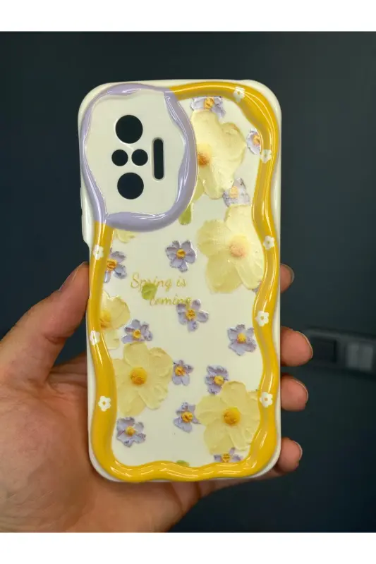 Redmi Note 10 Pro Kılıf Tasarımlı Desenli Kamera Korumalı Papatya Çiçek Renkli Silikon Kapak-Cici Papatya - 2