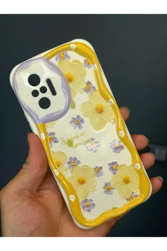 Redmi Note 10 Pro Kılıf Tasarımlı Desenli Kamera Korumalı Papatya Çiçek Renkli Silikon Kapak-Cici Papatya - 3