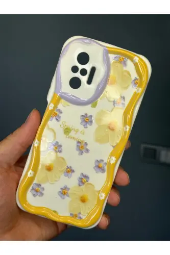 Redmi Note 10 Pro Kılıf Tasarımlı Desenli Kamera Korumalı Papatya Çiçek Renkli Silikon Kapak-Cici Papatya - 4