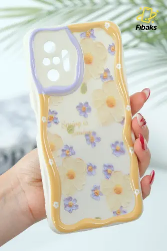Redmi Note 10 Pro Kılıf Tasarımlı Desenli Kamera Korumalı Papatya Çiçek Renkli Silikon Kapak - Cici Papatya 