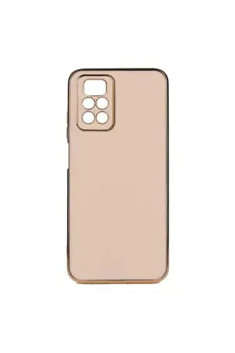 Redmi Note 11 Pro & 12 Pro 4g Case Glossy Edge Gold Embroidered Camera Protective Cover-Rose Gold - 4