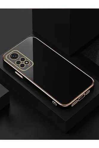 Redmi Note 11 Pro & 12 Pro 4g Чехол Блестящий Край Золотой Вышивкой Камера Защищенная Крышка-Черный - 10